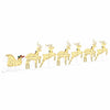 LED Reinsdyr 7 pcs Gull stoff