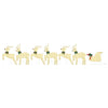 LED Reinsdyr 7 pcs Gull stoff