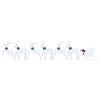 LED Reinsdyr 7 pcs sølv stoff