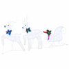 LED Reinsdyr 7 pcs Hvit stoff