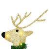 LED Reinsdyr 4 pcs Gull stoff