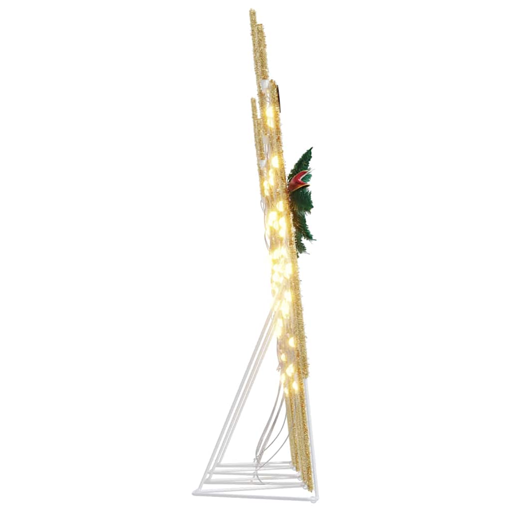 LED Reinsdyr 4 pcs Gull stoff