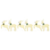 LED Reinsdyr 6 pcs Gull stoff