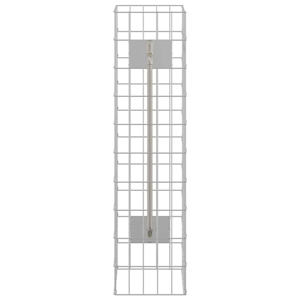 Gabion kran sølv 25 x 25 x 100 cm Rustfritt Stål