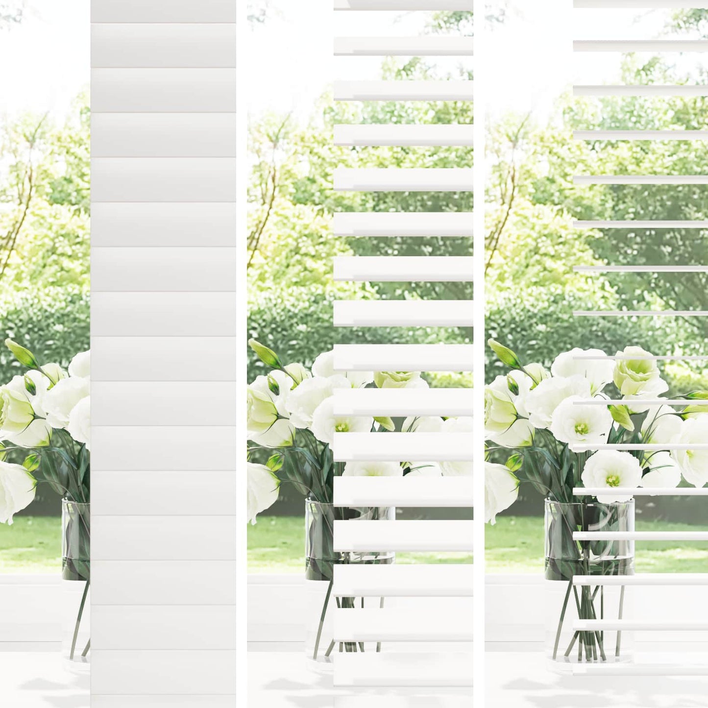 Venetiansk persienne Hvit 55 x 160 cm 35 mm