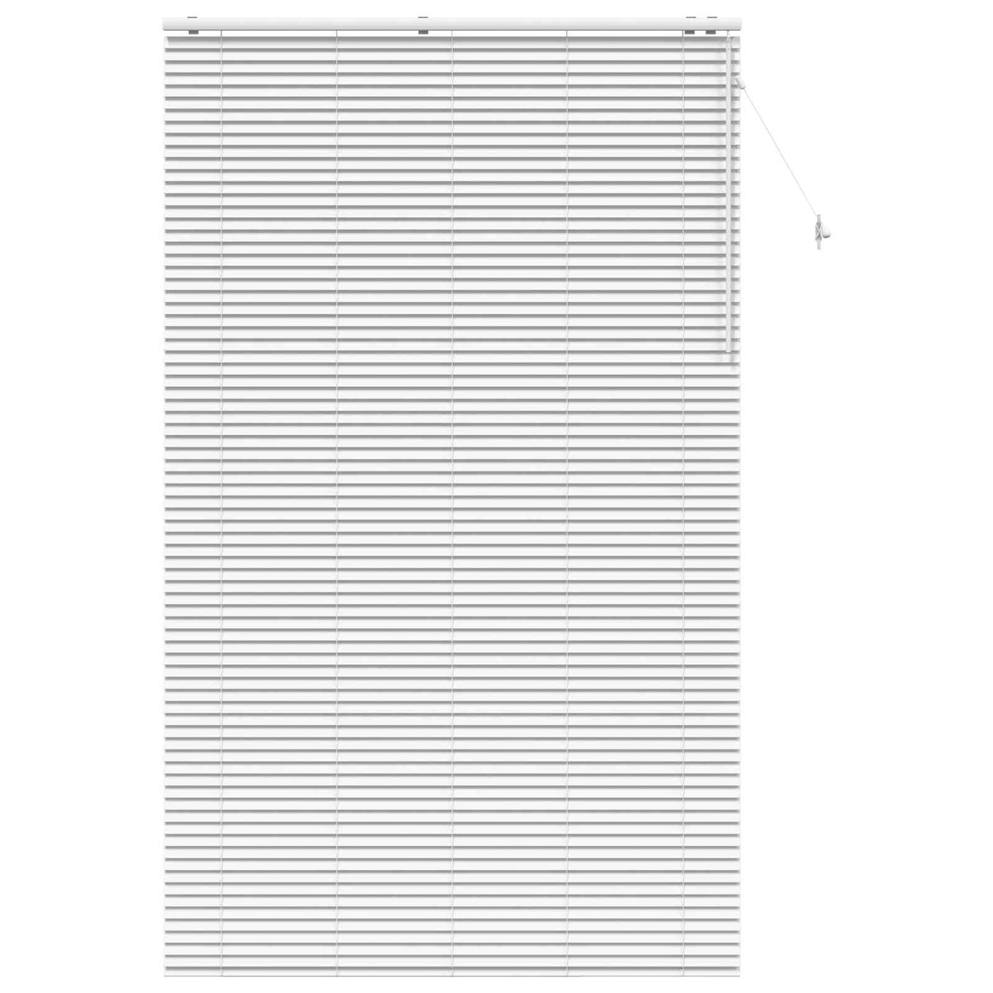 Venetiansk persienne Hvit 155 x 250 cm 35 mm