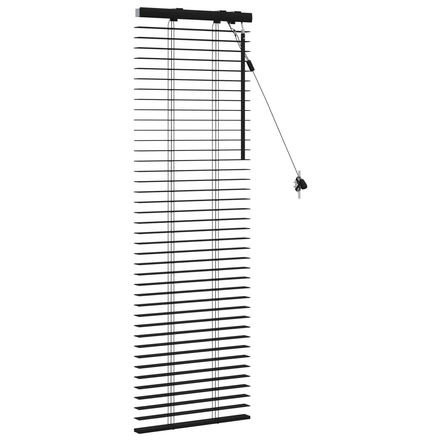Venetiansk persienne Svart 45 x 130 cm 35 mm