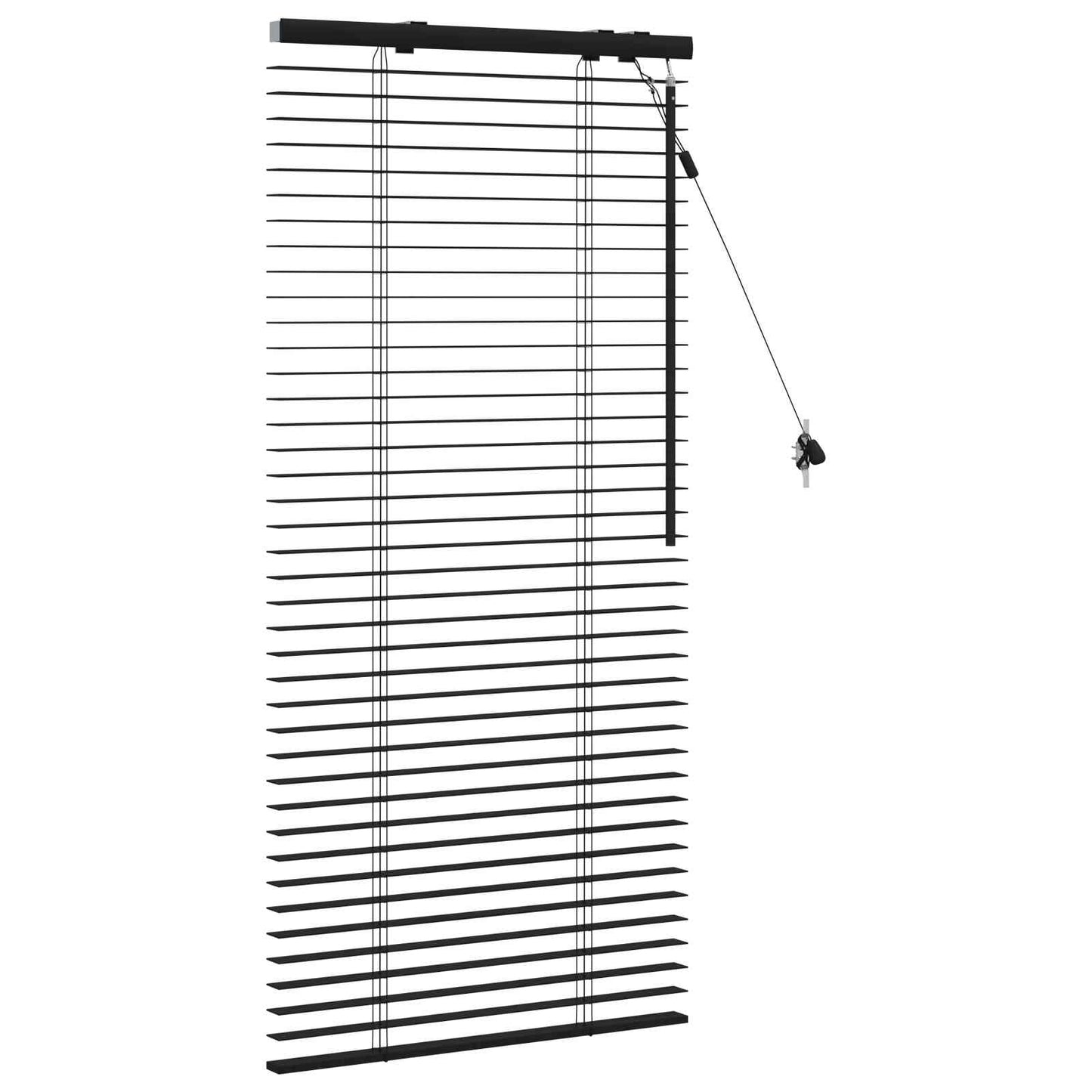 Venetiansk persienne Svart 60 x 130 cm 35 mm