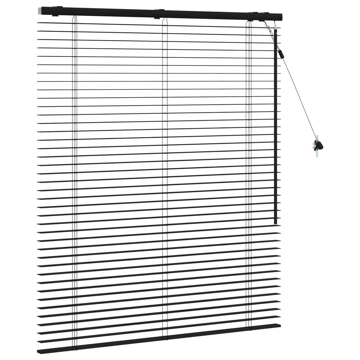 Venetiansk persienne Svart 110 x 130 cm 35 mm
