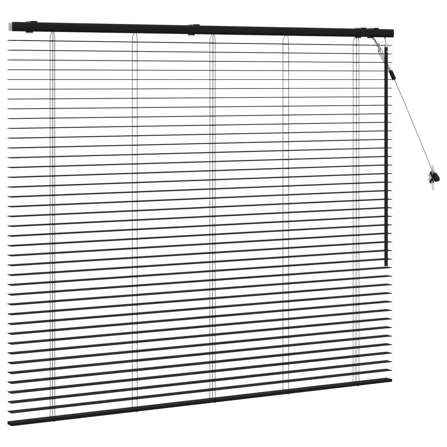 Venetiansk persienne Svart 125 x 130 cm 35 mm