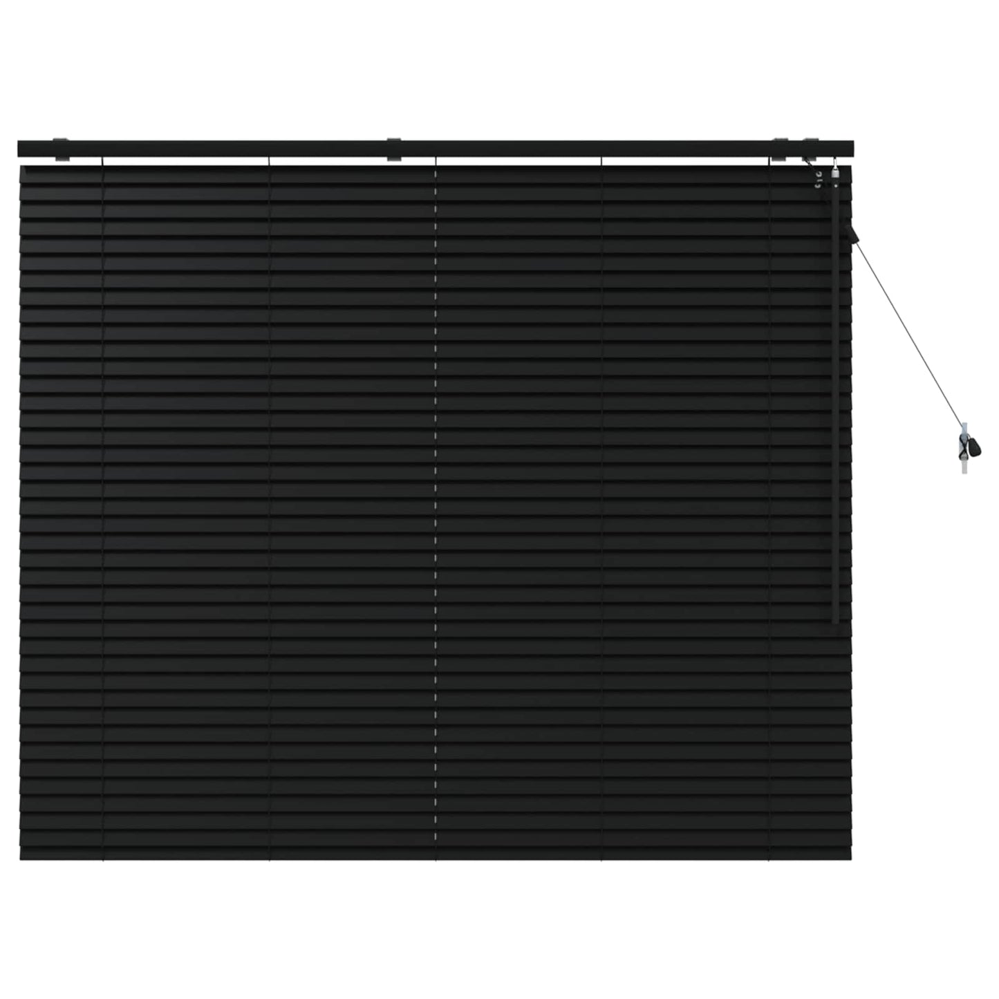 Venetiansk persienne Svart 160 x 130 cm 35 mm