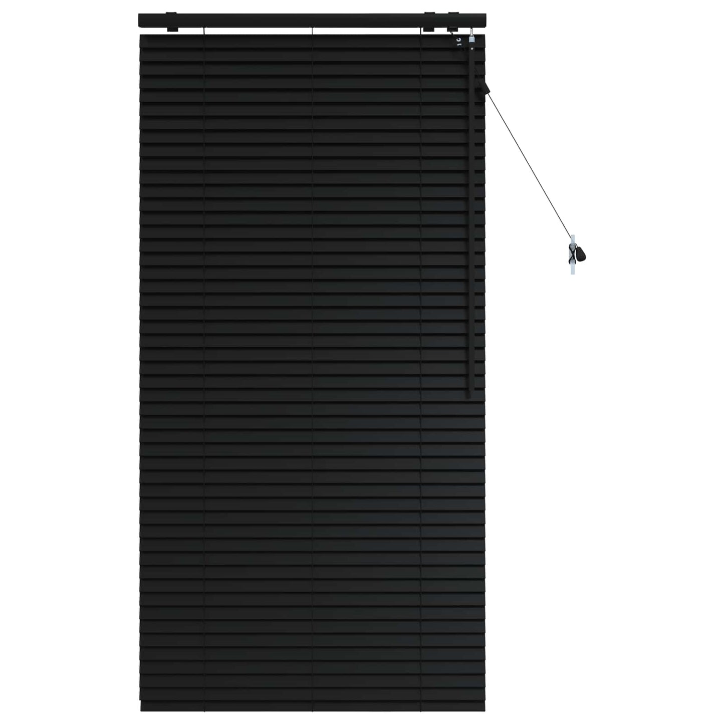 Venetiansk persienne Svart 80 x 160 cm 35 mm