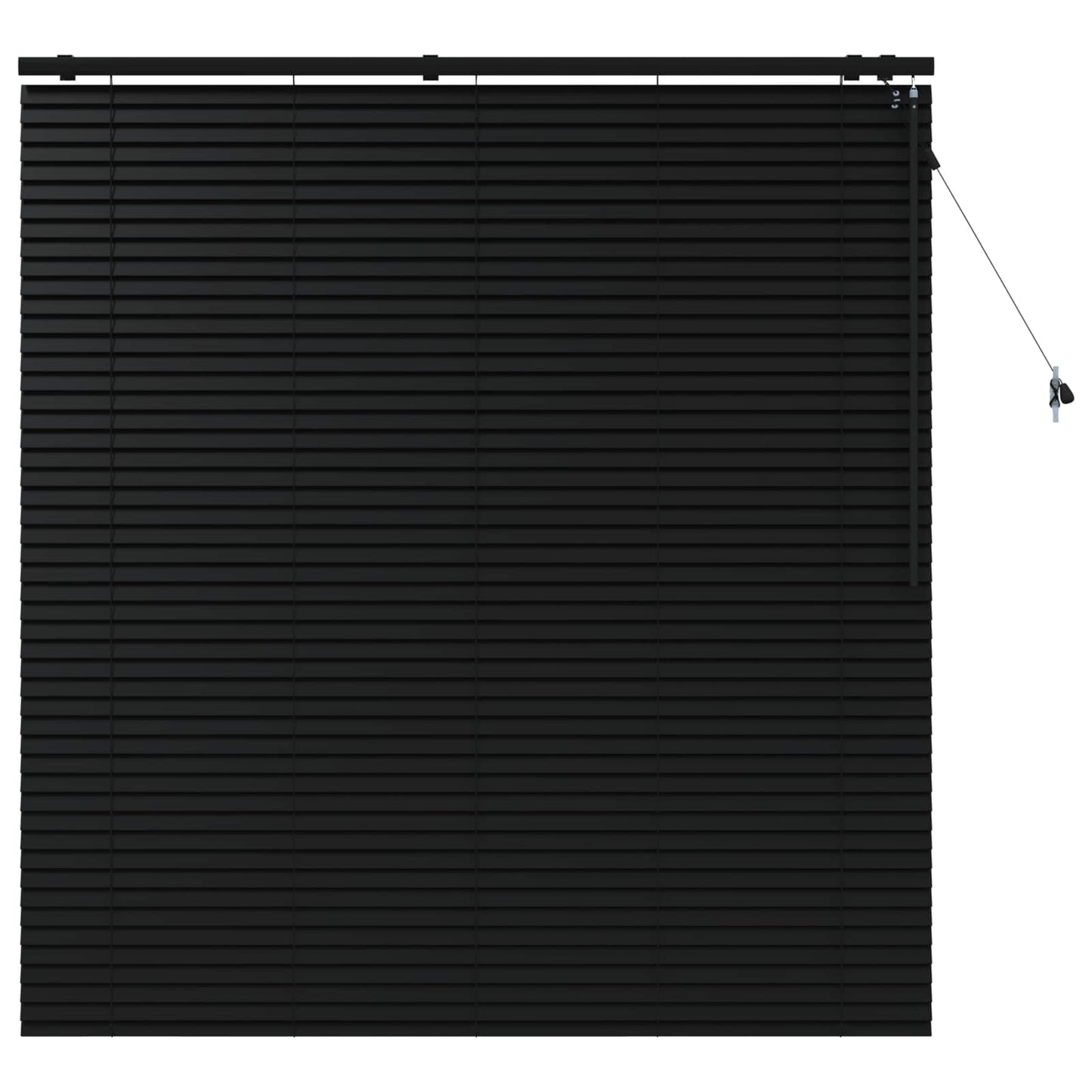 Venetiansk persienne Svart 145 x 160 cm 35 mm