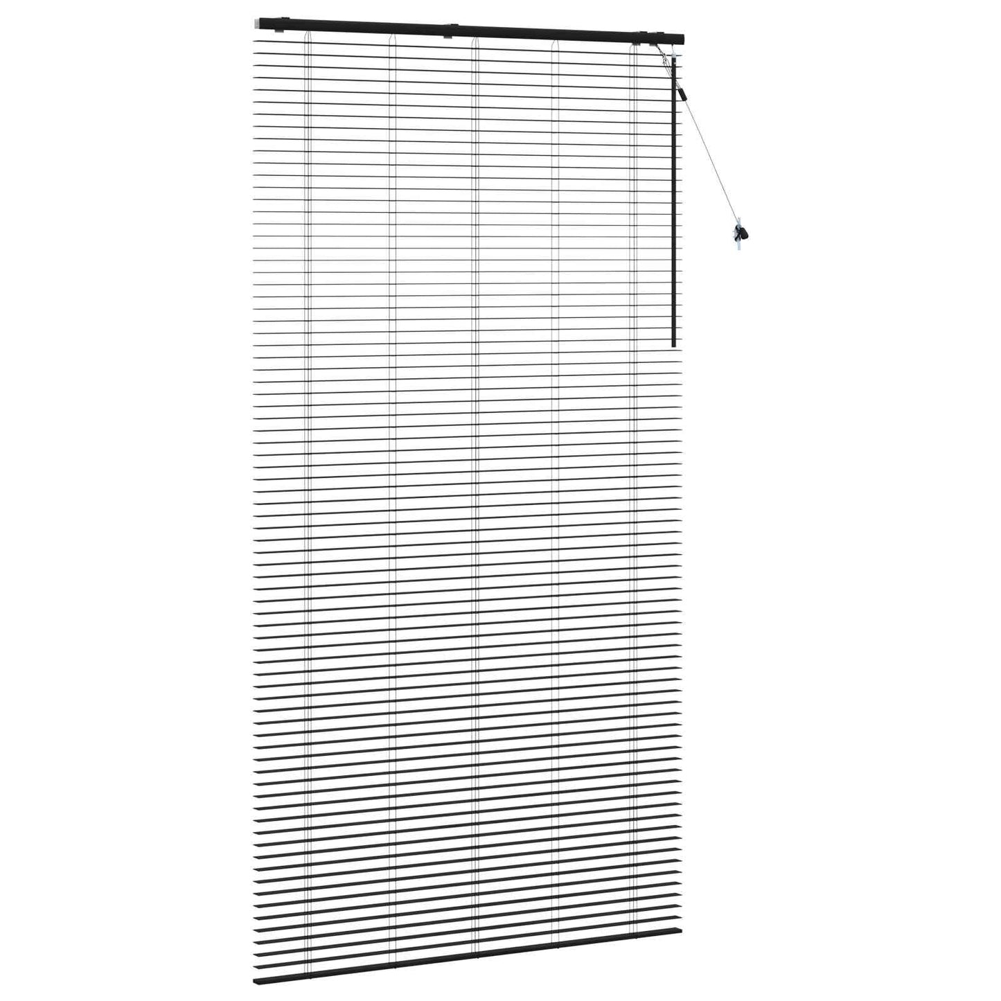 Venetiansk persienne Svart 135 x 250 cm 35 mm