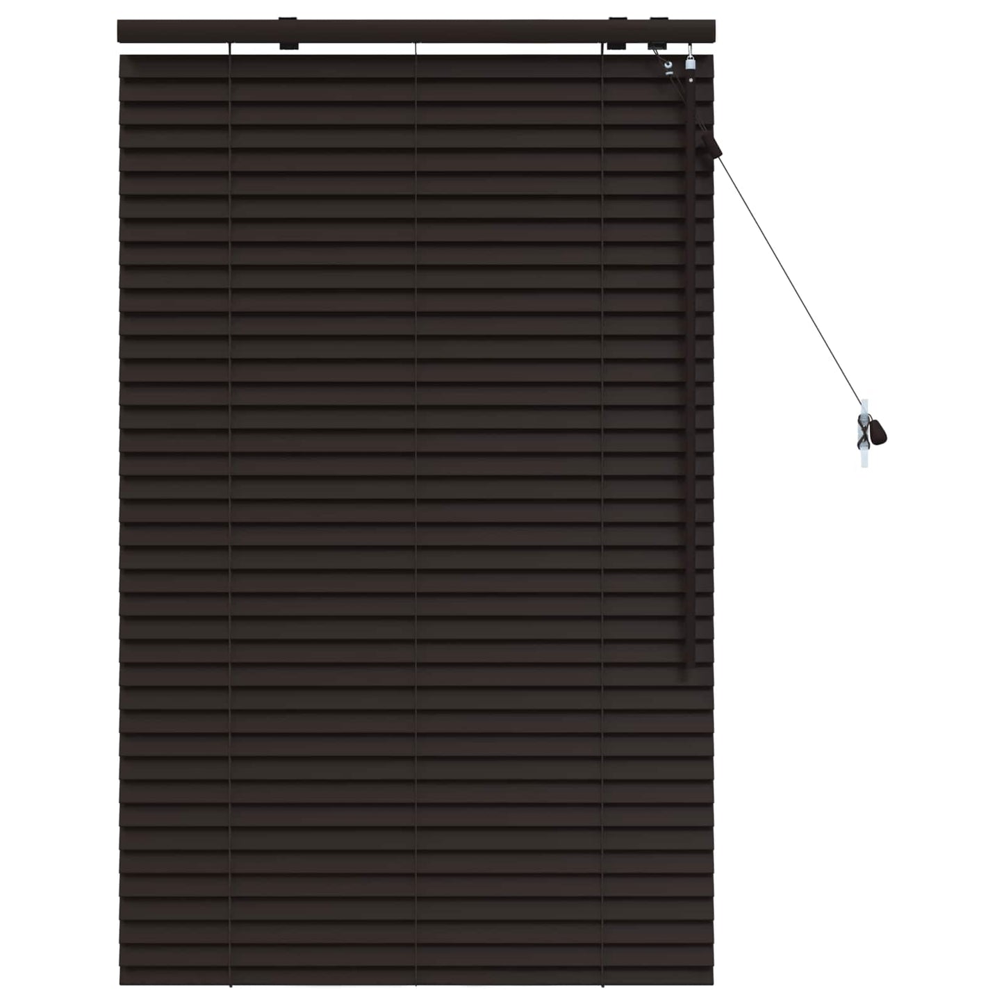 Venetiansk persienne Mørk brun 80 x 130 cm 35 mm