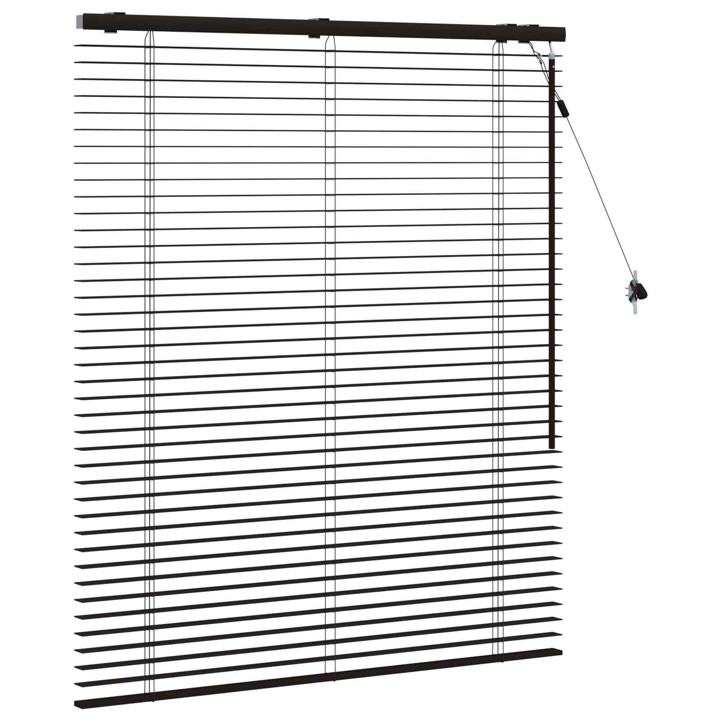 Venetiansk persienne Mørk brun 115 x 130 cm 35 mm