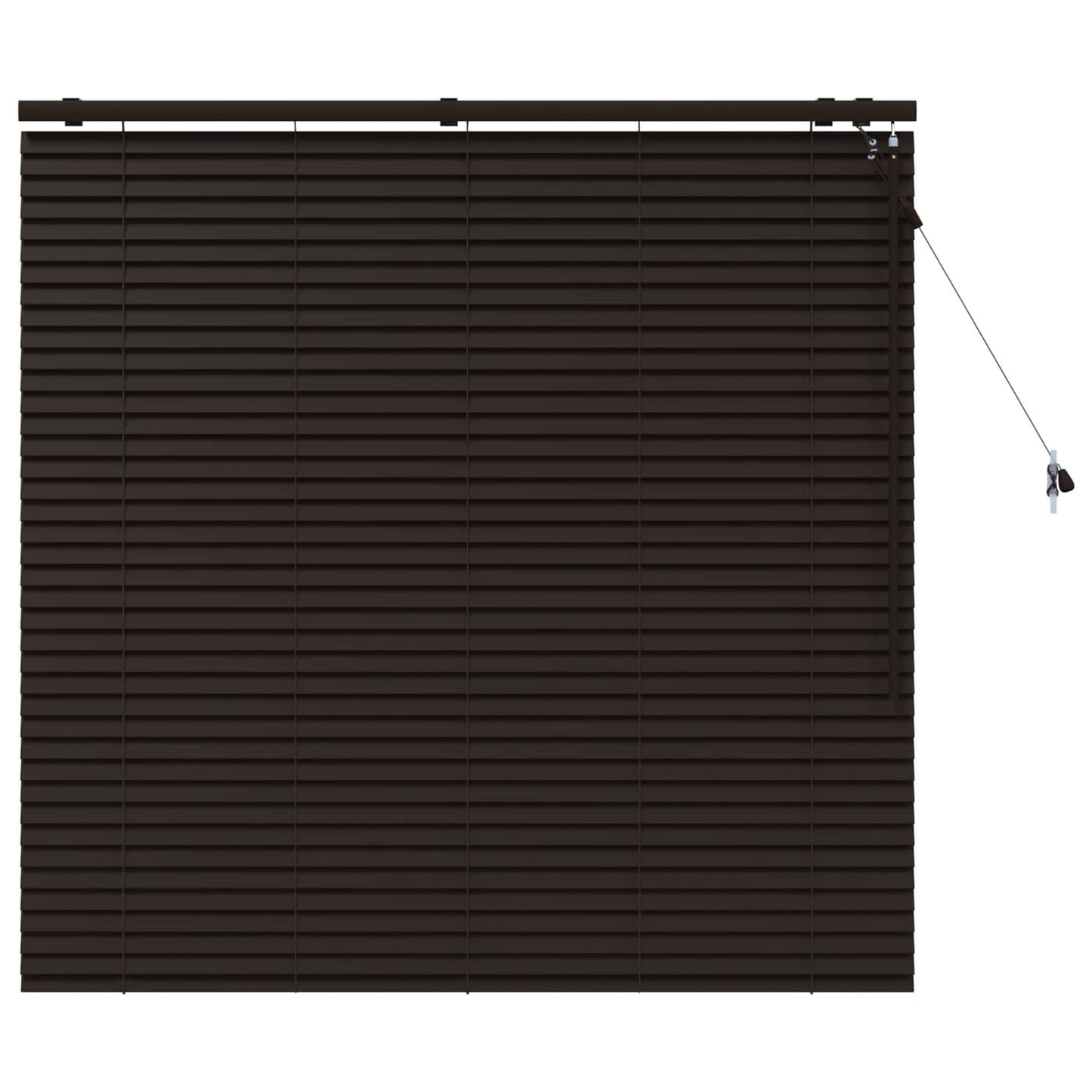 Venetiansk persienne Mørk brun 140 x 130 cm 35 mm