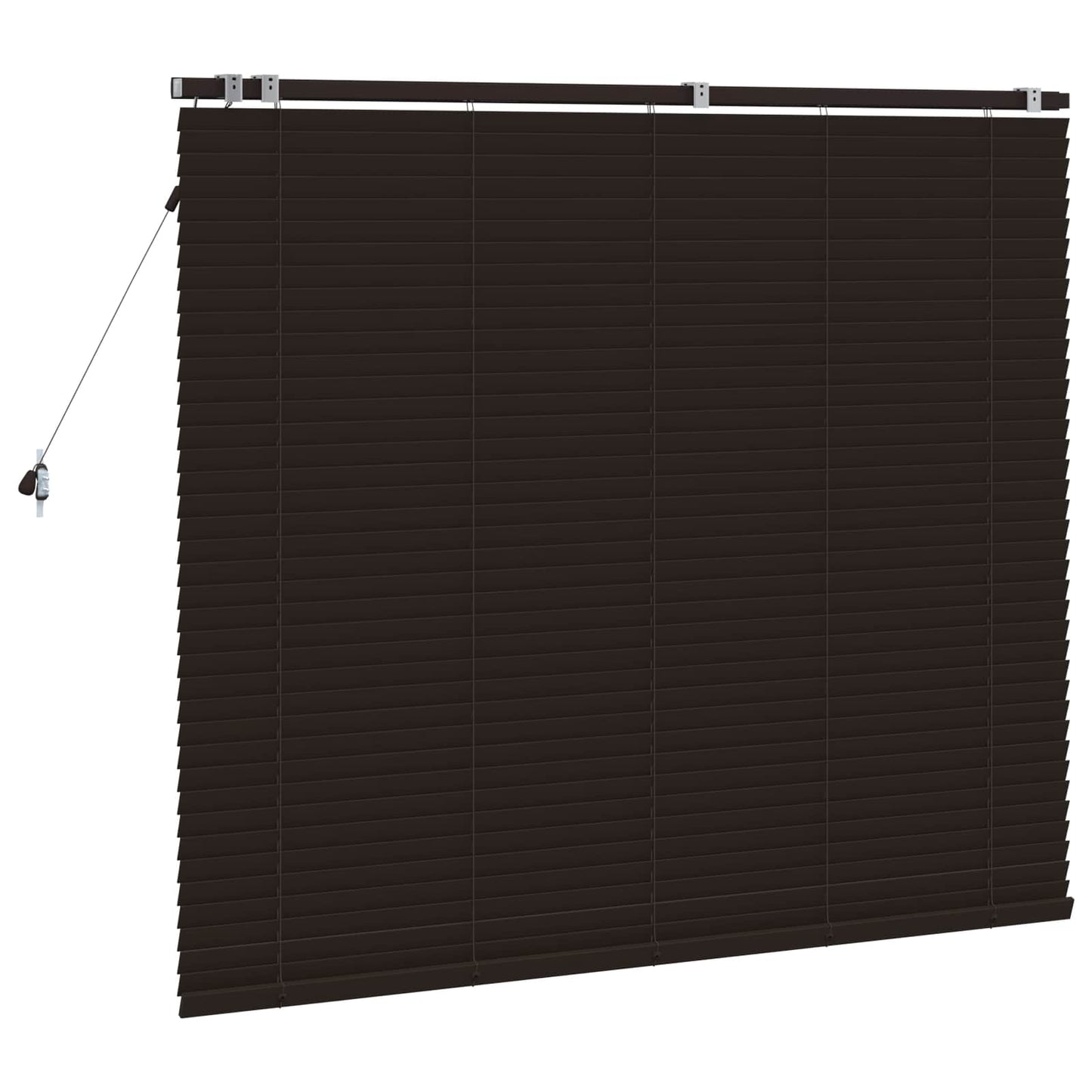 Venetiansk persienne Mørk brun 145 x 130 cm 35 mm