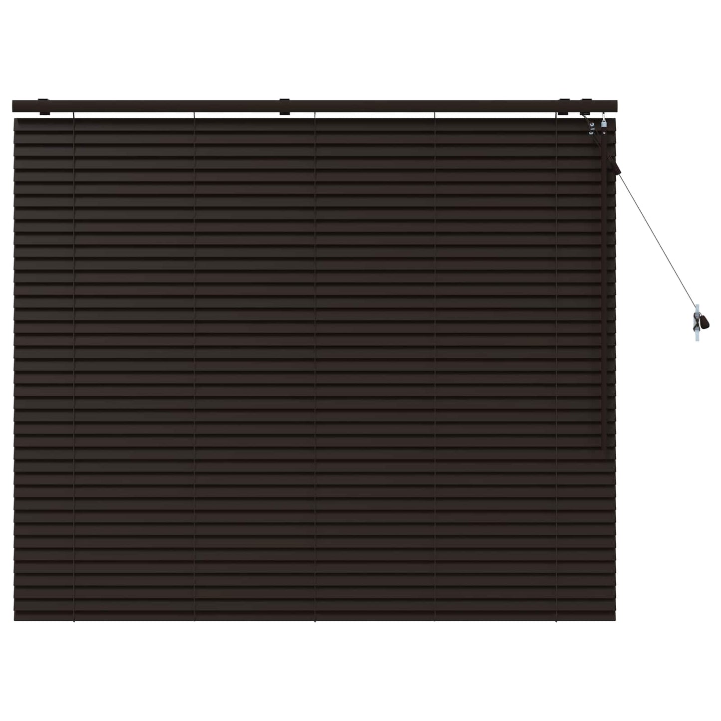 Venetiansk persienne Mørk brun 145 x 130 cm 35 mm