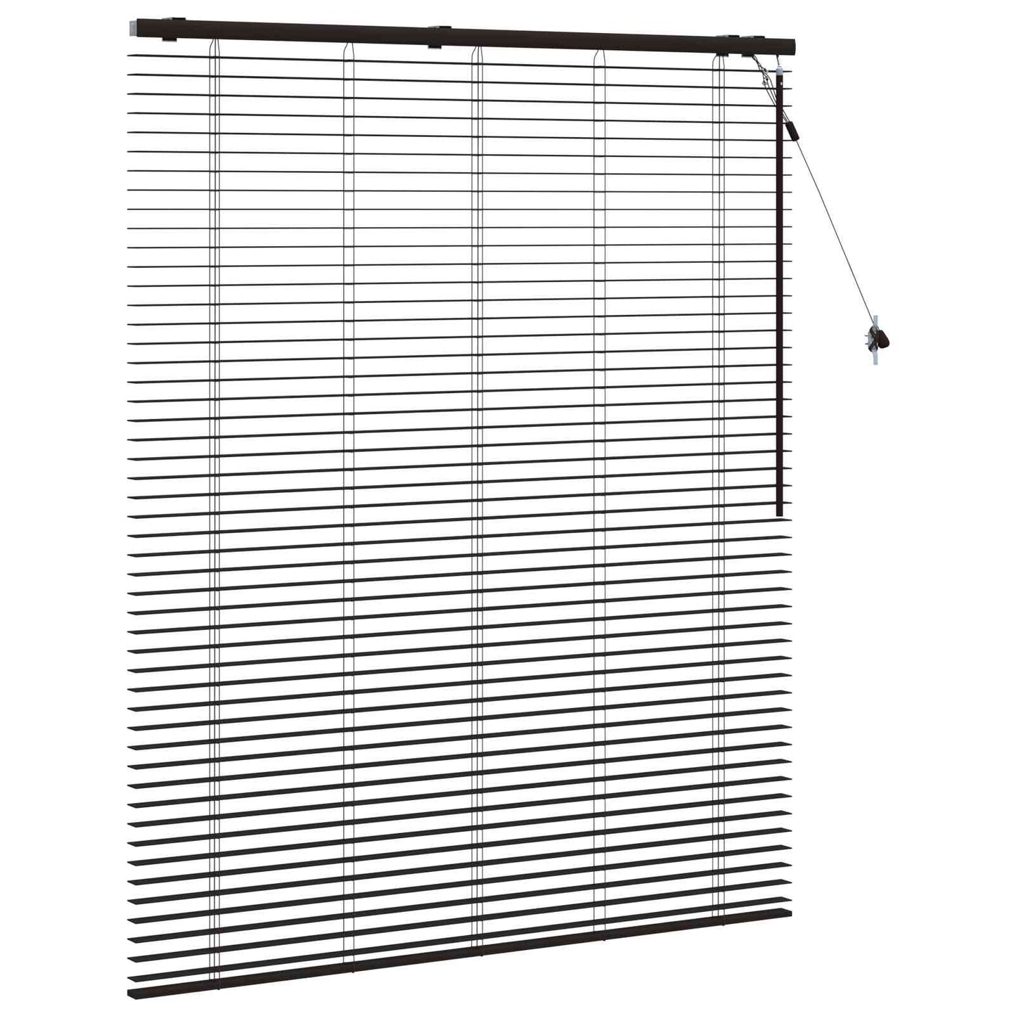Venetiansk persienne Mørk brun 140 x 160 cm 35 mm