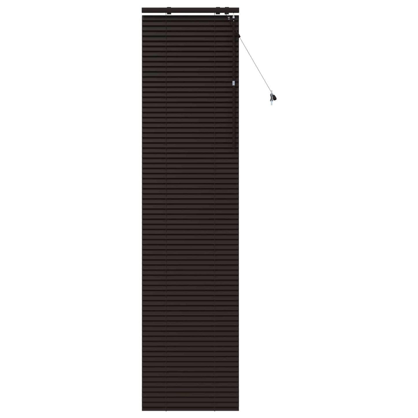 Venetiansk persienne Mørk brun 60 x 250 cm 35 mm