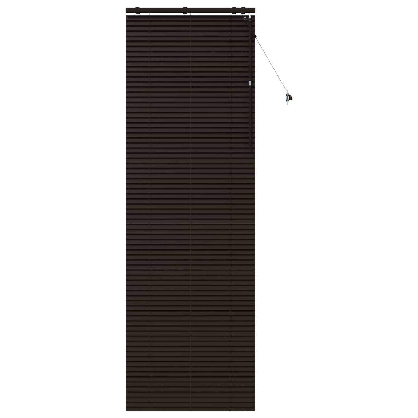 Venetiansk persienne Mørk brun 75 x 250 cm 35 mm