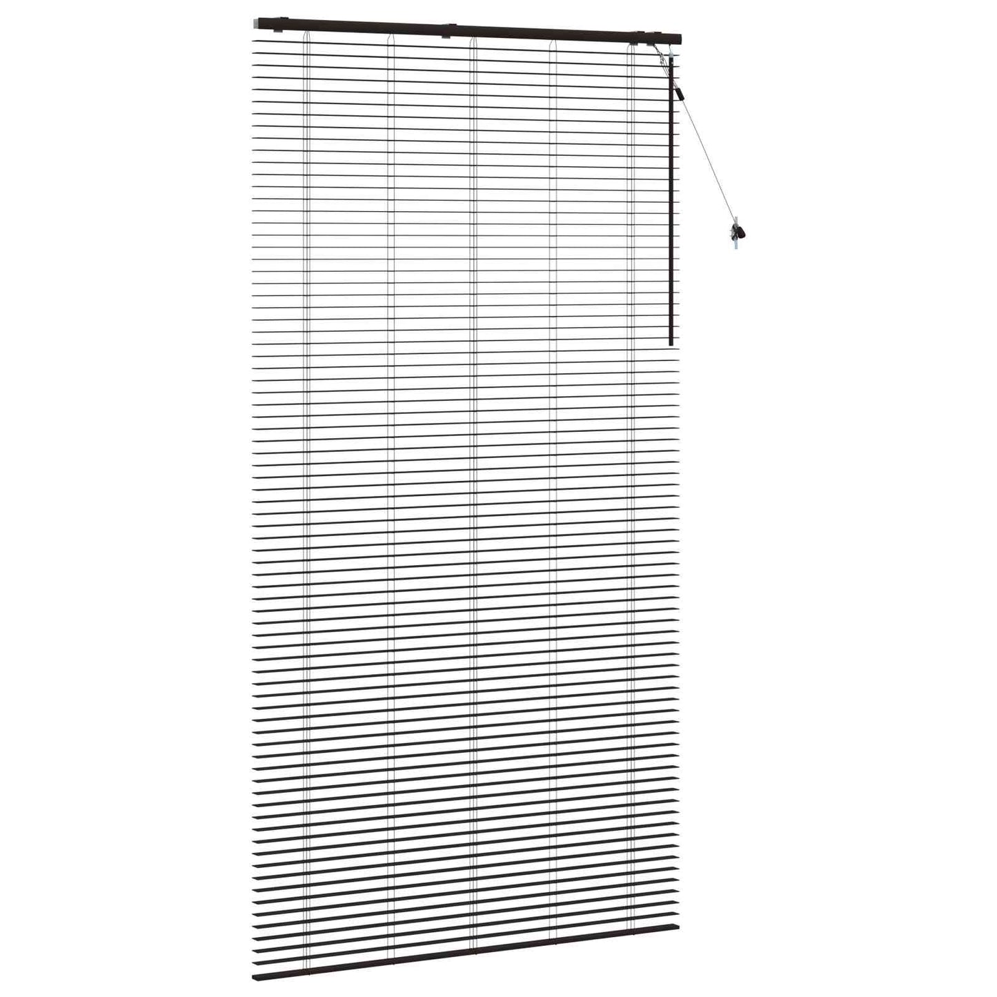 Venetiansk persienne Mørk brun 125 x 250 cm 35 mm