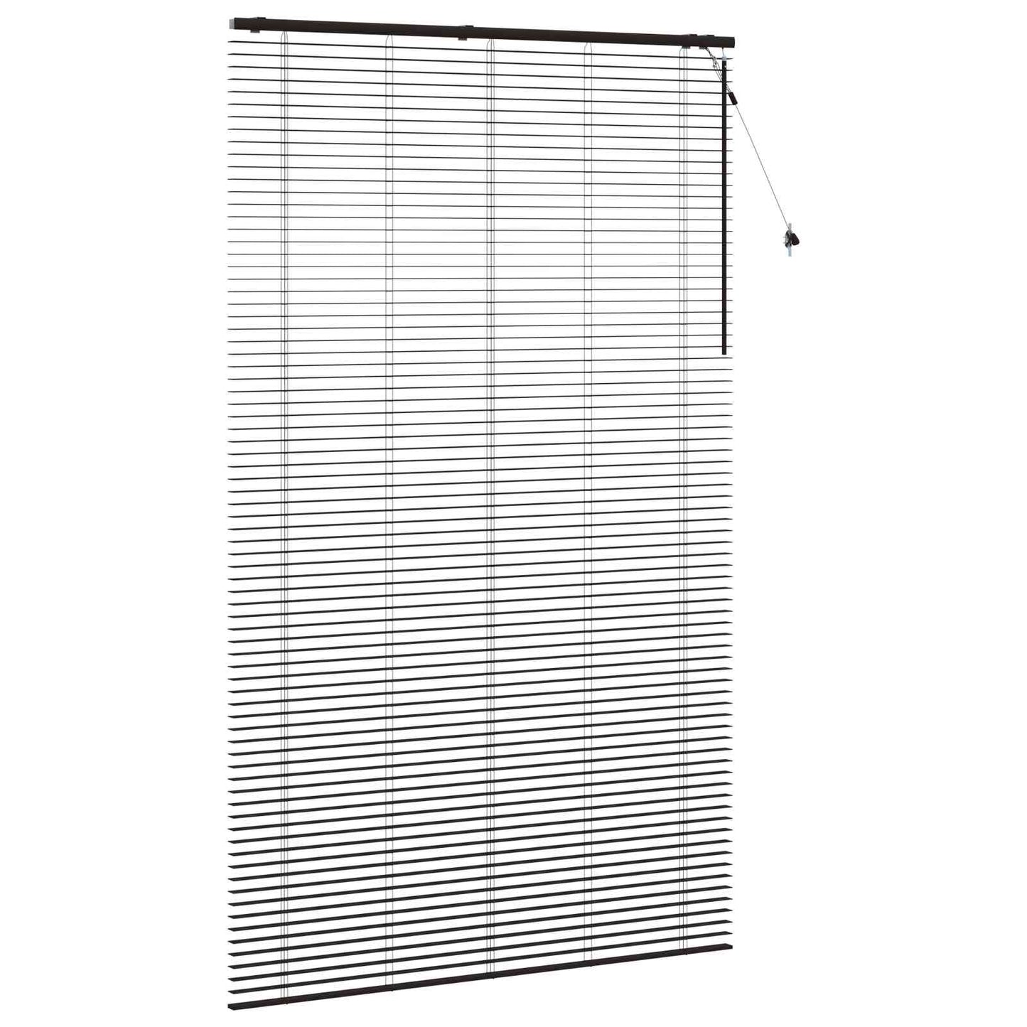 Venetiansk persienne Mørk brun 160 x 250 cm 35 mm