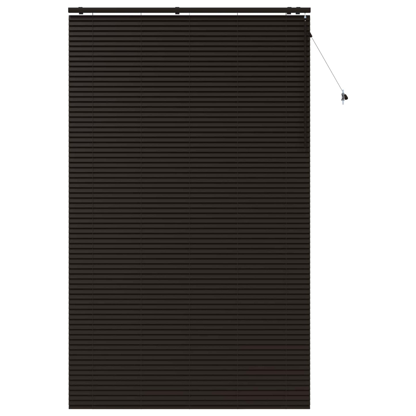 Venetiansk persienne Mørk brun 160 x 250 cm 35 mm