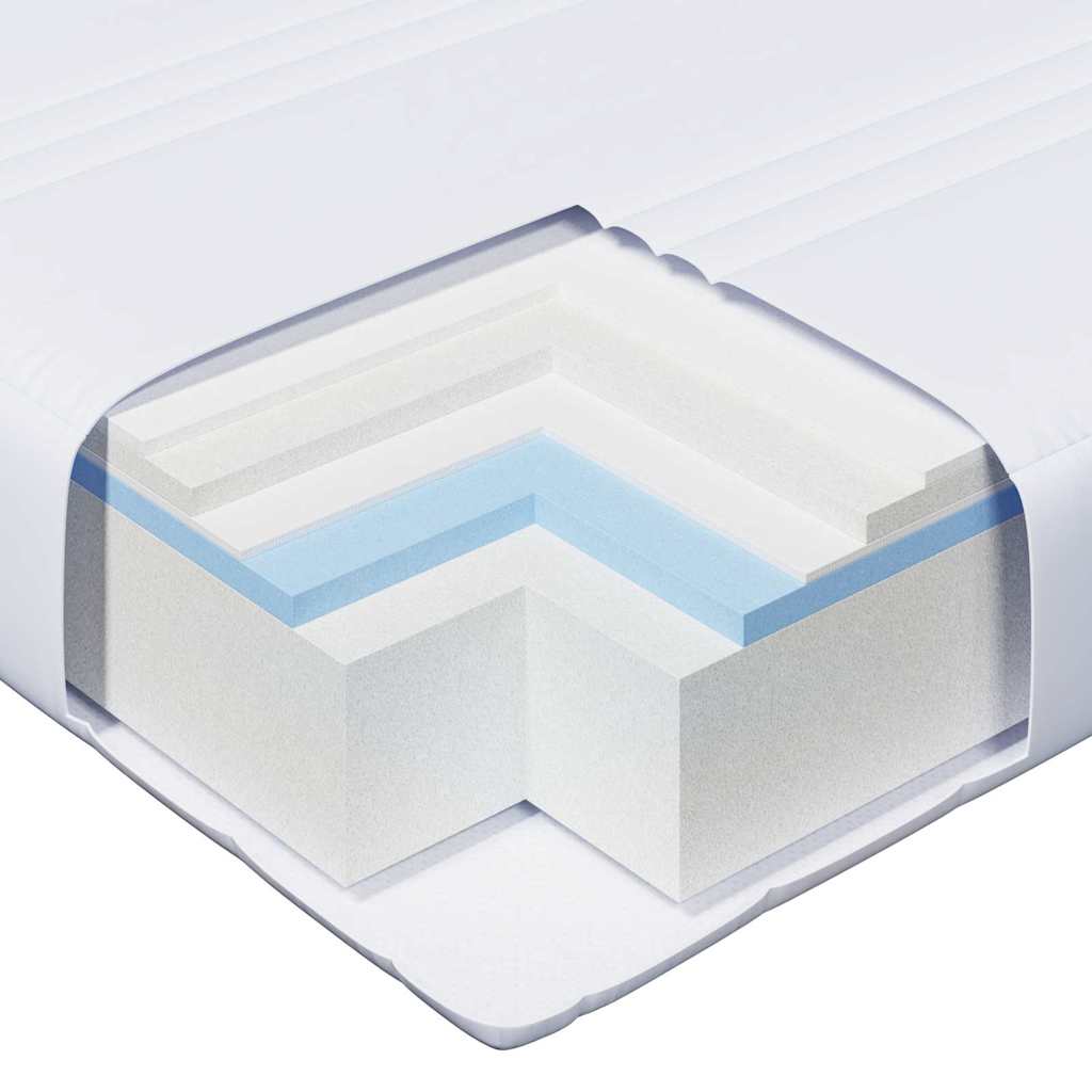 Sengestamme med madrass Brun 80 x 200 cm Massiv furu