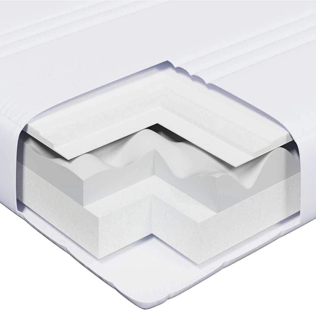 Sengestamme med madrass Brun 80 x 200 cm Massiv furu