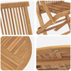 Hage Spisegruppe 5 pcs Brun Massivt teaktre