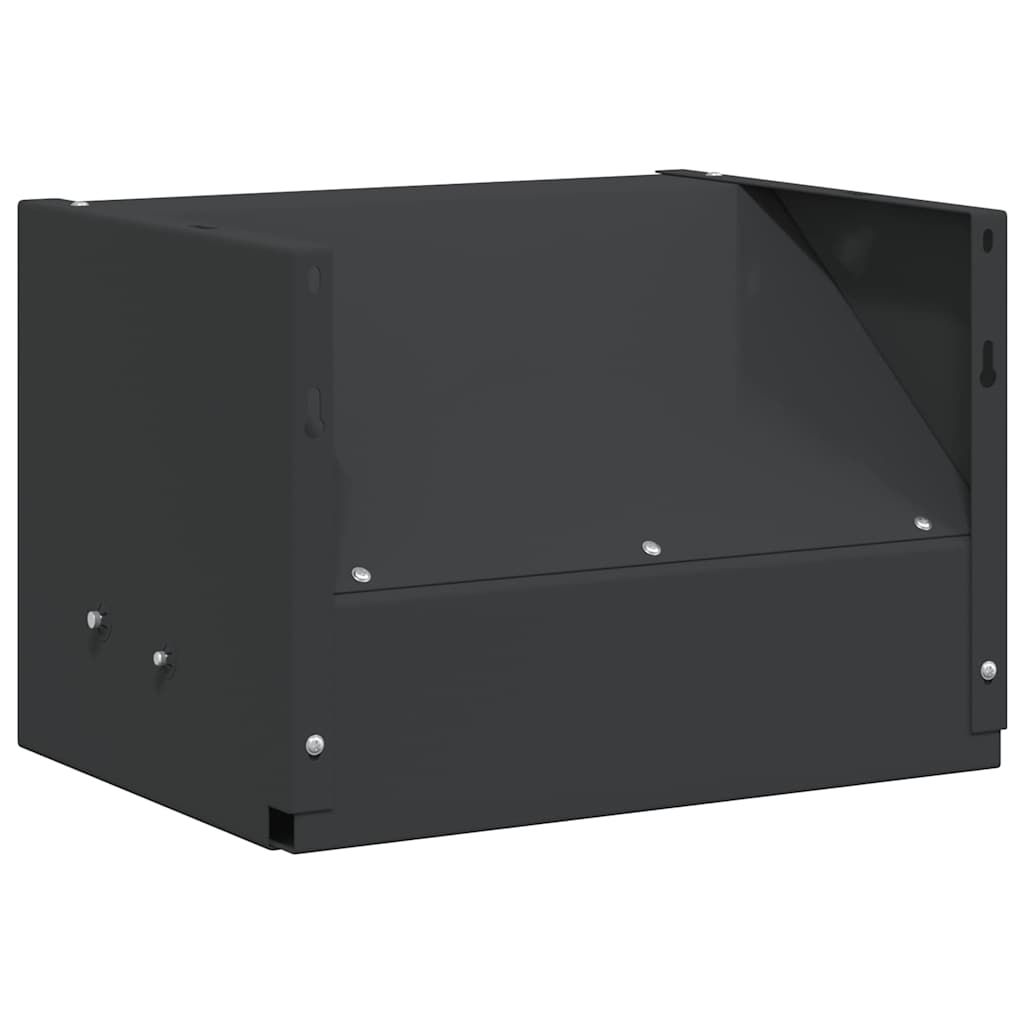Kulefanger boks Svart 29 x 22 x 20 cm Stål