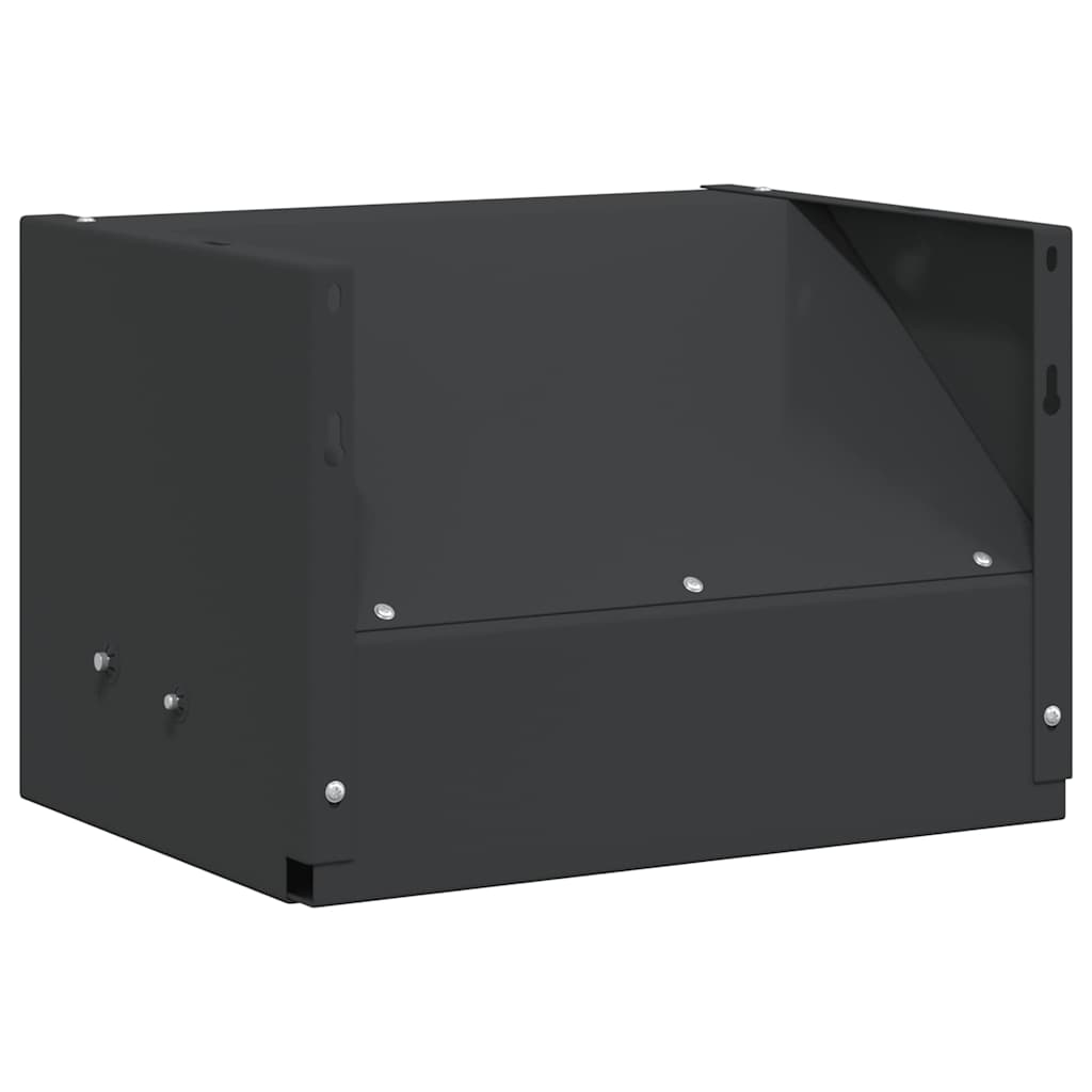 Kulefanger boks Svart 29 x 22 x 20 cm Stål