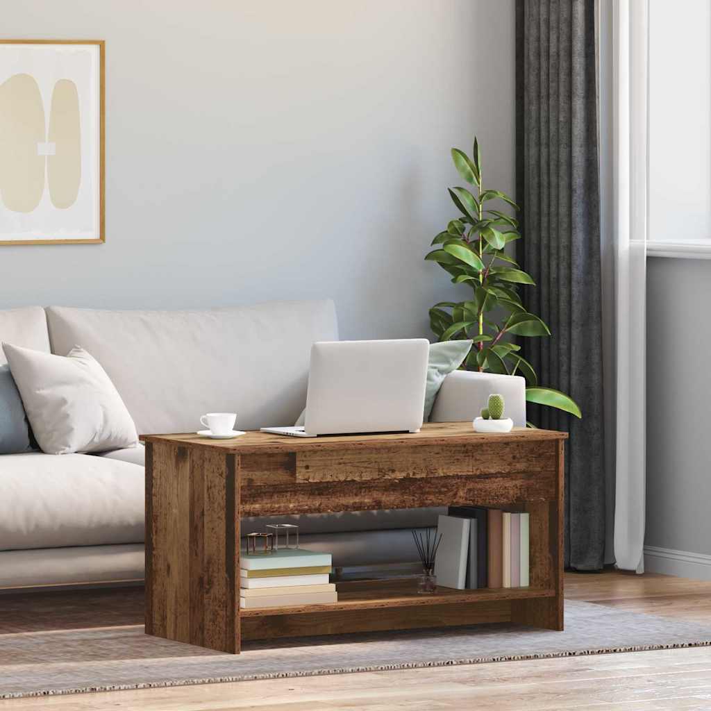 Kaffebord Gamle tre 80 x 50,5 x 41,5 cm Konstruert tre