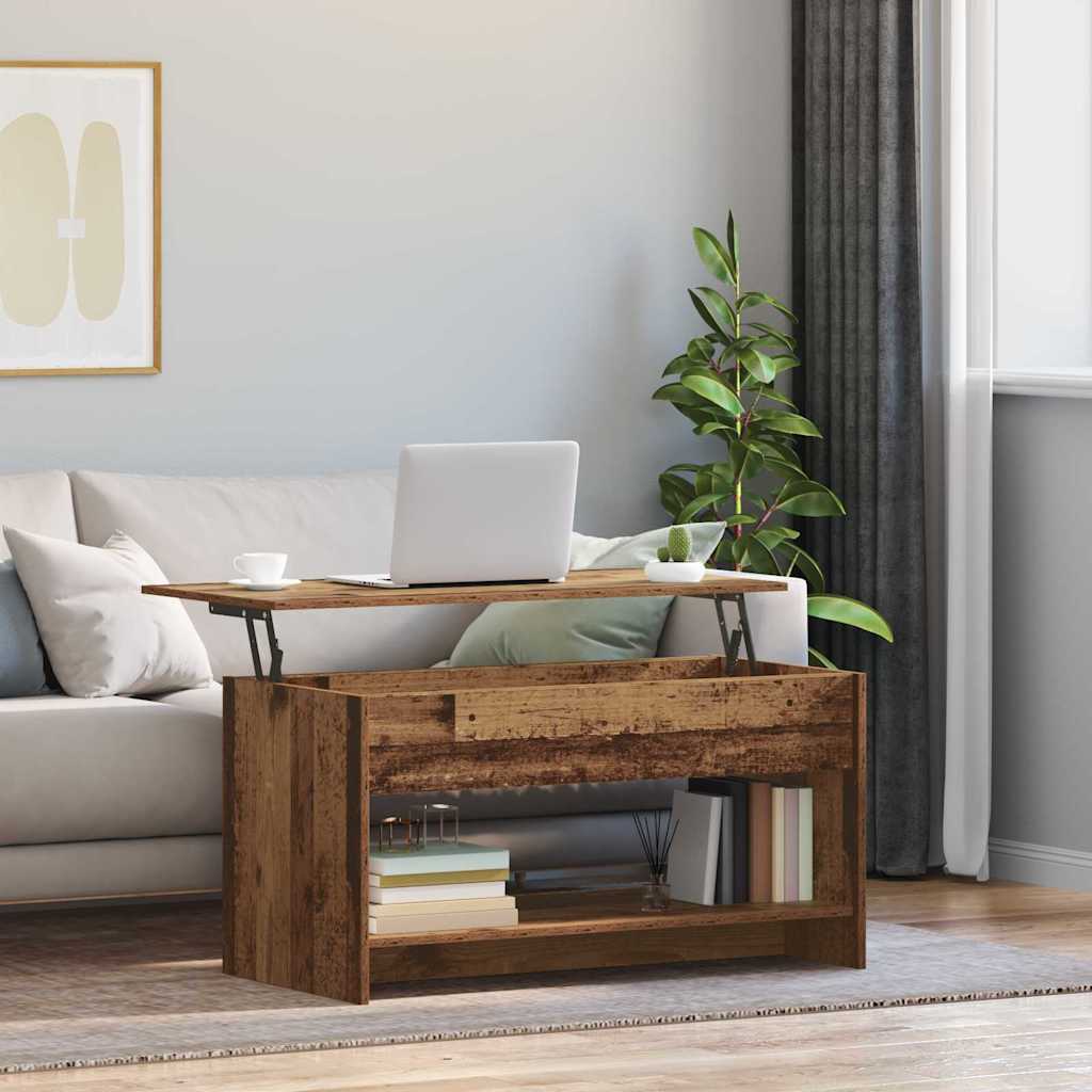 Kaffebord Gamle tre 80 x 50,5 x 41,5 cm Konstruert tre