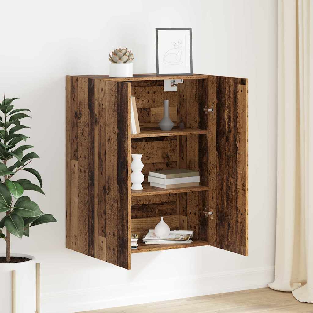 Veggskap Gammelt tre 69,5 x 34 x 90 cm Konstruert tre