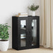Oppbevaringsskap Veggmontert Svart Eik 69,5 x 34 x 90 cm