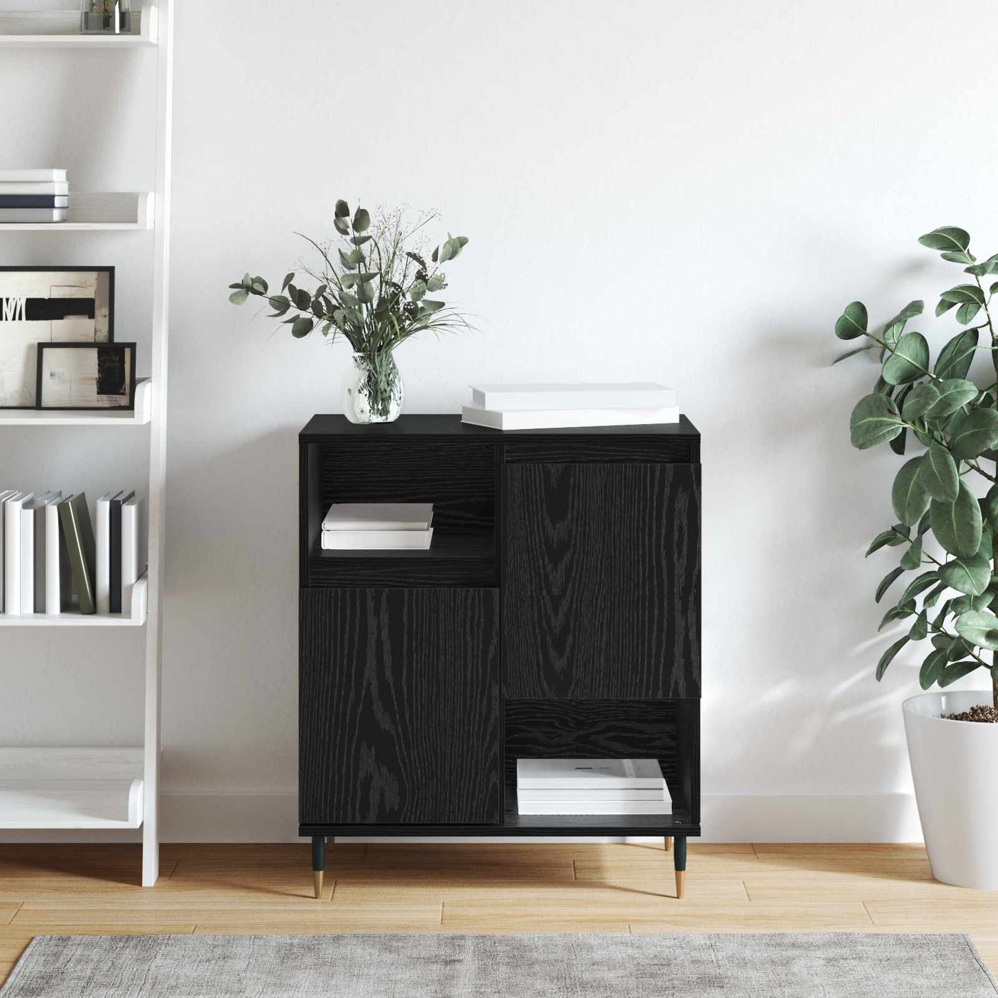 Serviesskap Svart Eik 60 x 35 x 70 cm