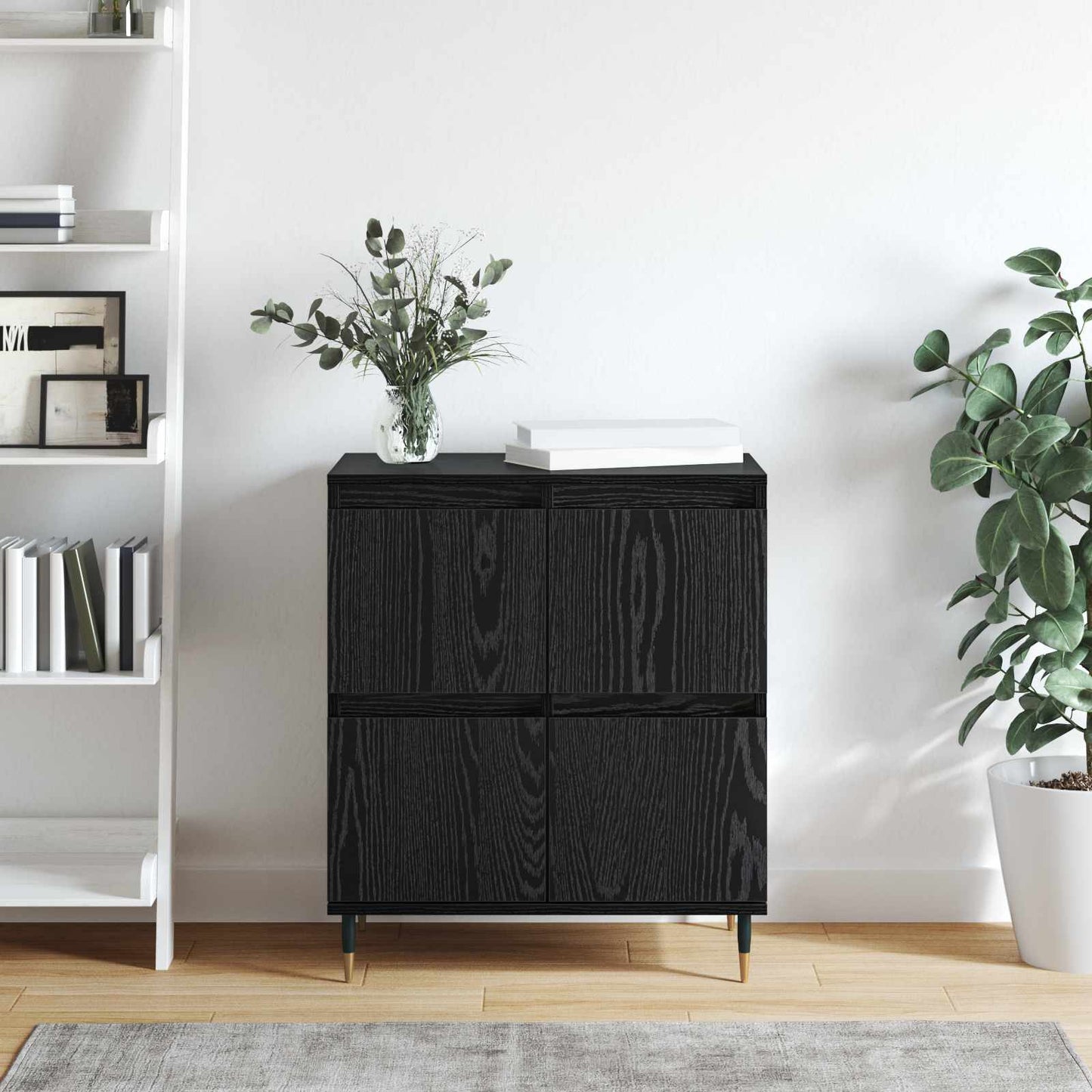 Serviesskap Svart Eik 60 x 35 x 70 cm
