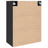 Veggskap Svart 69.5 x 34 x 90 cm Konstruert tre