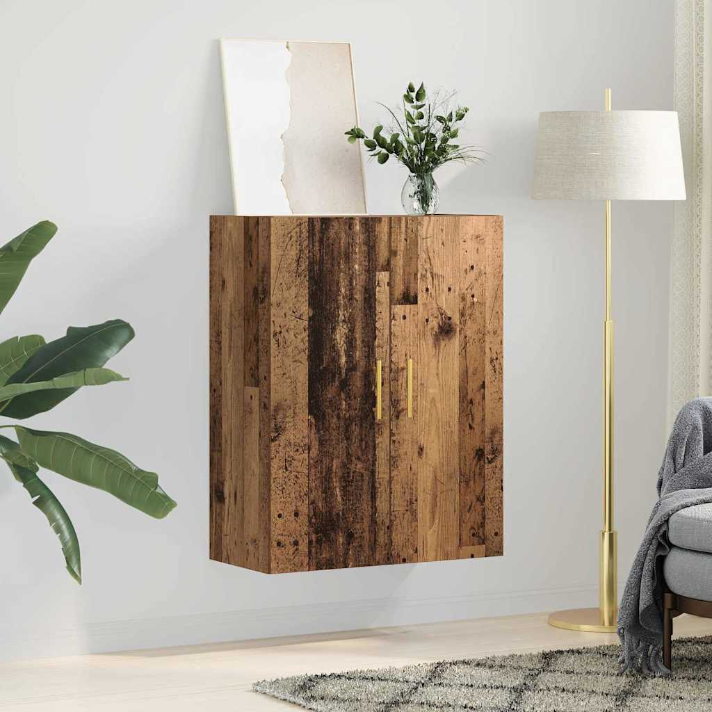 Veggskap Veggmontert Brun 69.5 x 34 x 90 cm Konstruert tre