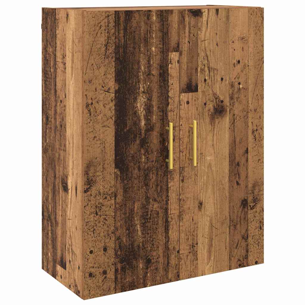 Veggskap Veggmontert Brun 69.5 x 34 x 90 cm Konstruert tre