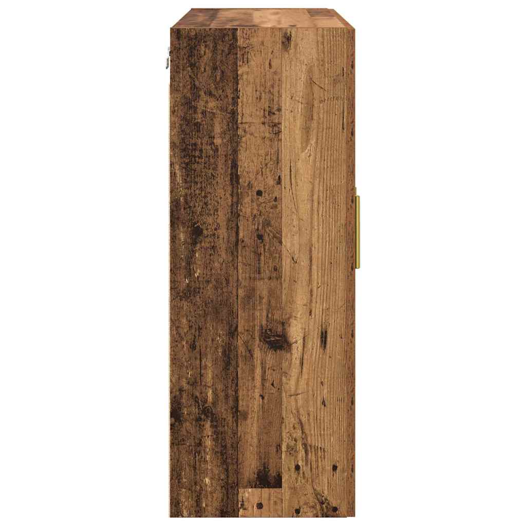 Veggskap Veggmontert Brun 69.5 x 34 x 90 cm Konstruert tre