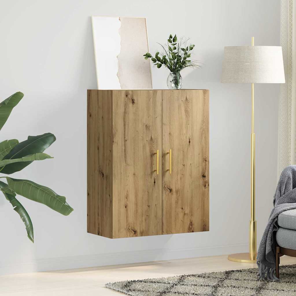 Veggskap Veggmontert Brun 69.5 x 34 x 90 cm Konstruert tre