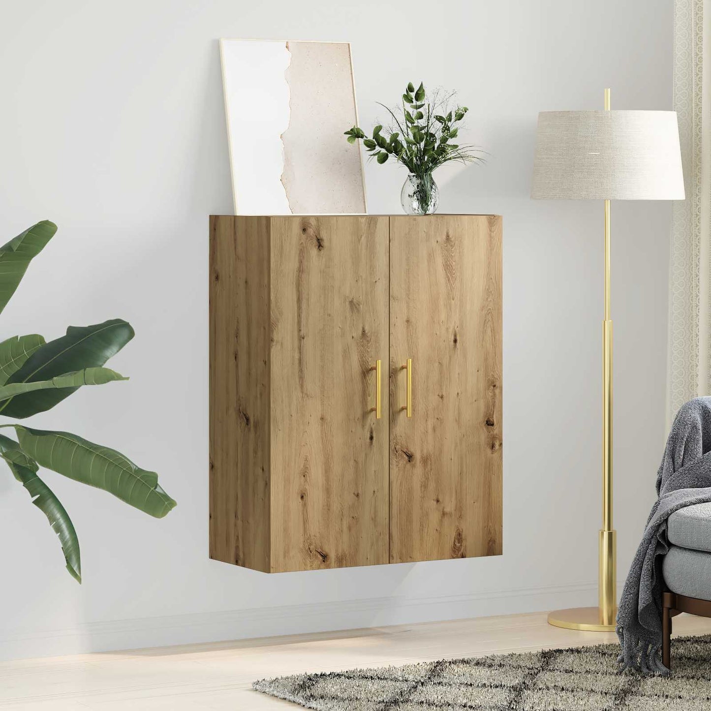 Veggskap Artisan Eik 69,5 x 34 x 90 cm Konstruert tre