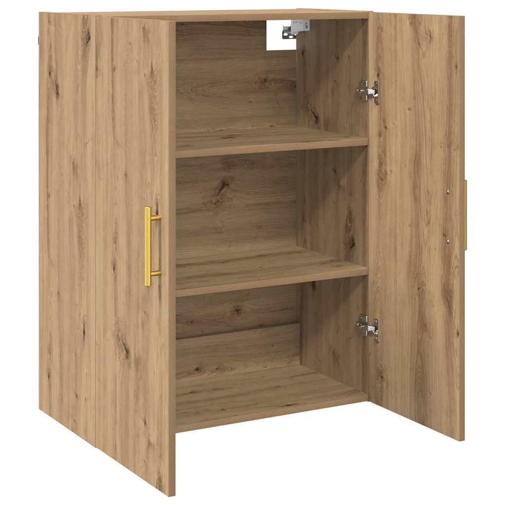 Veggskap Veggmontert Brun 69.5 x 34 x 90 cm Konstruert tre
