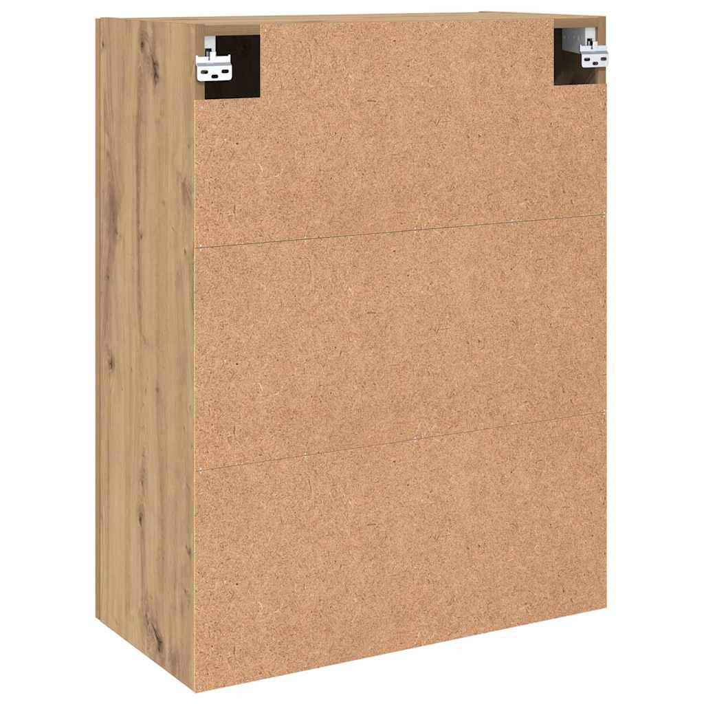 Veggskap Veggmontert Brun 69.5 x 34 x 90 cm Konstruert tre
