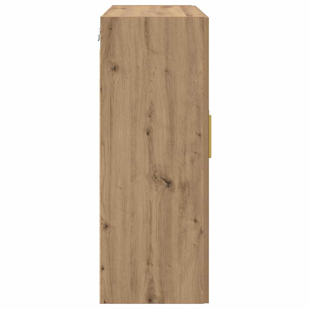 Veggskap Veggmontert Brun 69.5 x 34 x 90 cm Konstruert tre