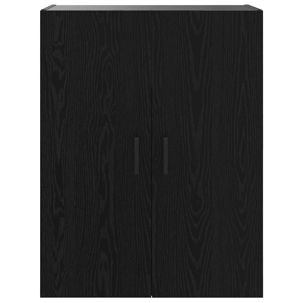 Veggskap Veggmontert Svart 69.5 x 34 x 90 cm Konstruert tre